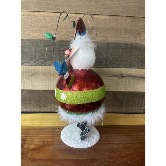 Bobbling Metal Santa 14” Tall - Picture 4 of 5